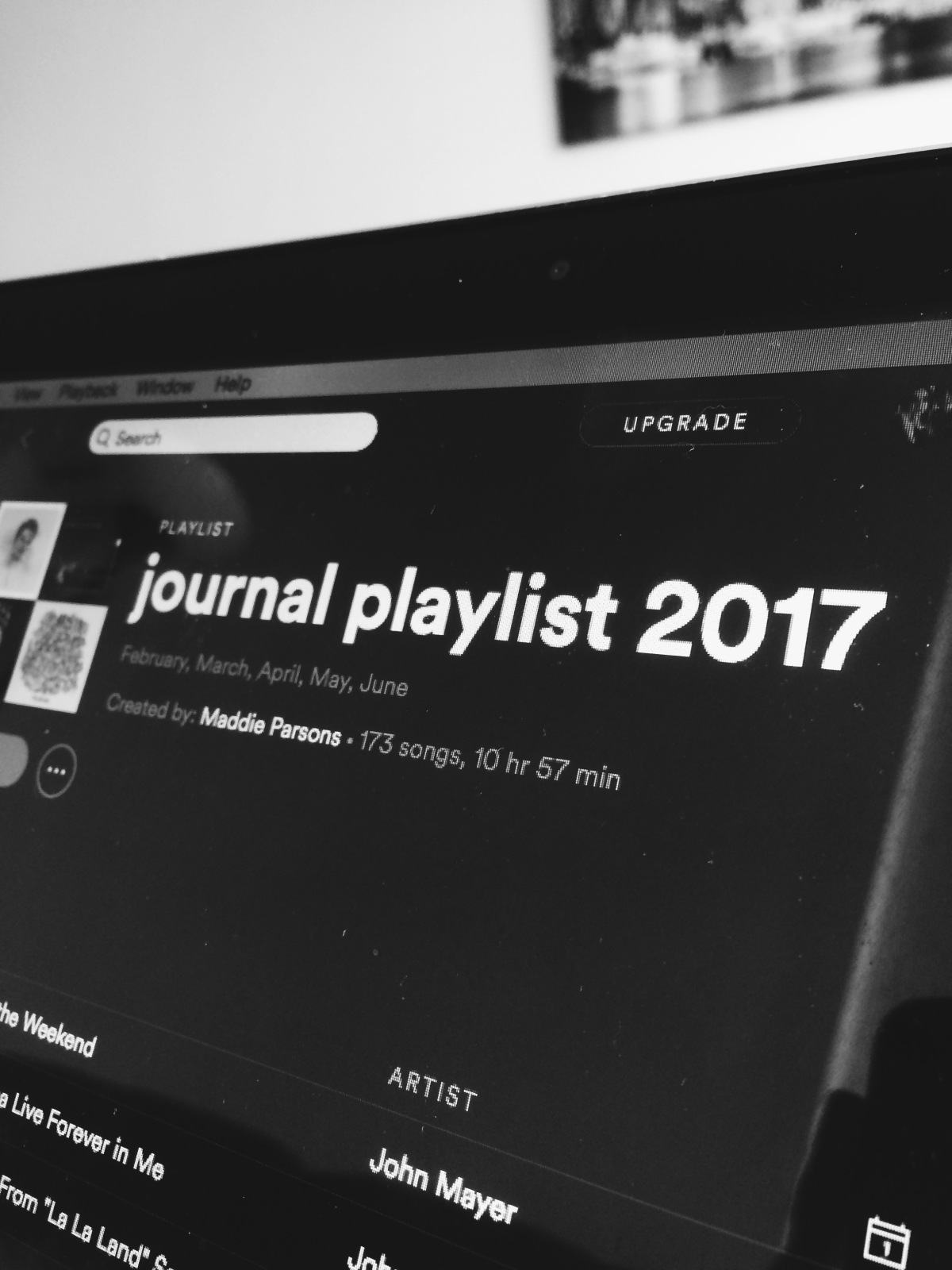 Monthly Playlists